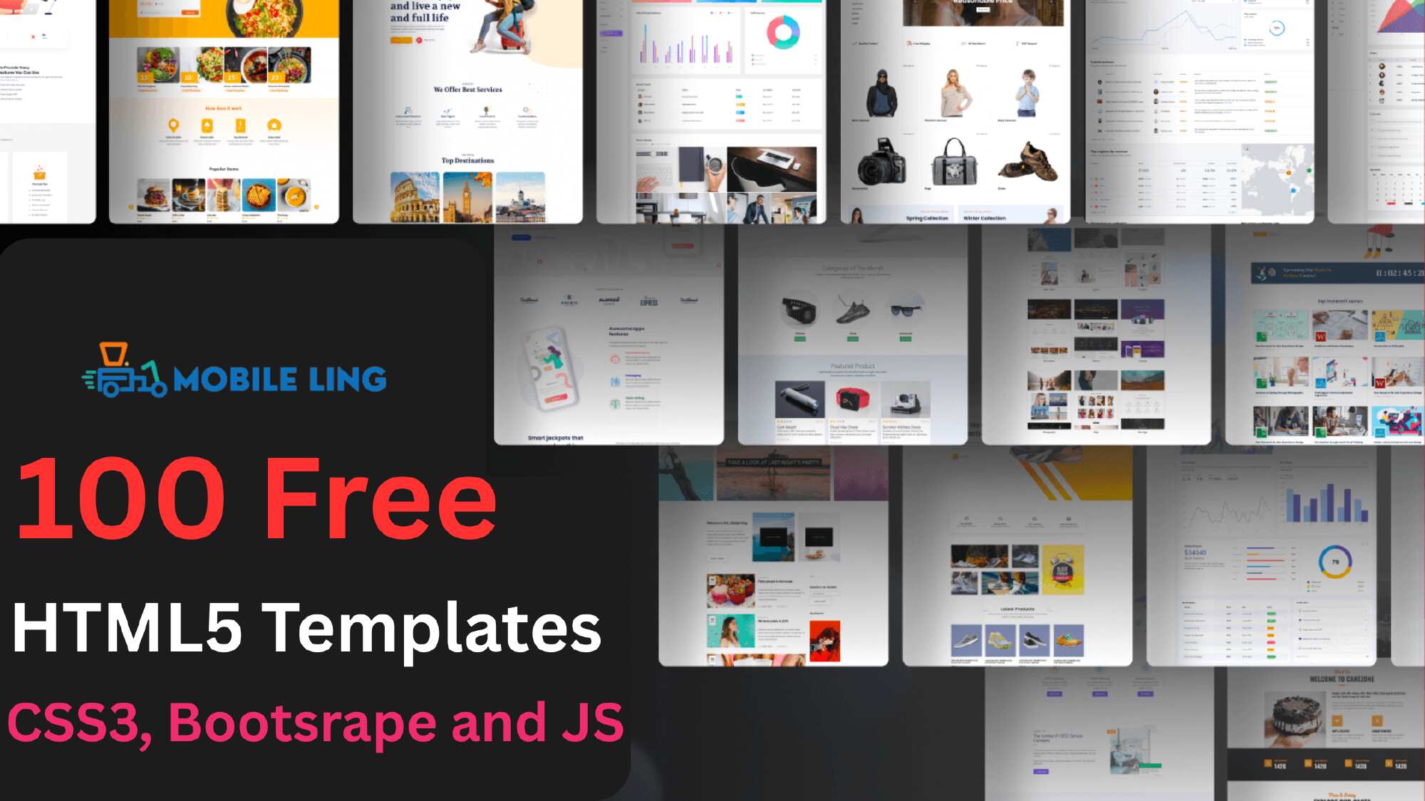 100 FREE HTML5 Templates