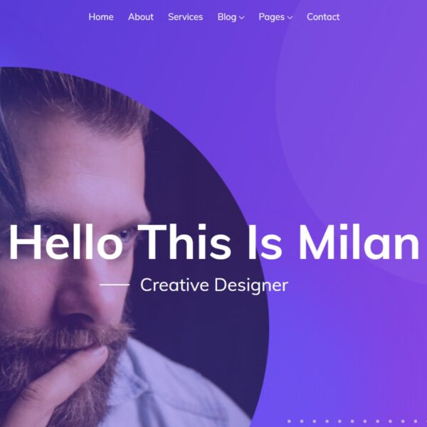 HTML5 Bootstrap 4 portfolio